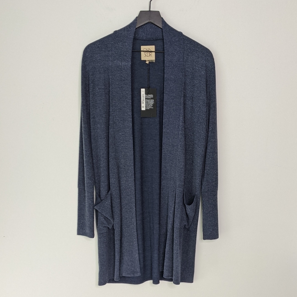 Chaser Pacific Long Slouchy Shawl Collar Cardigan